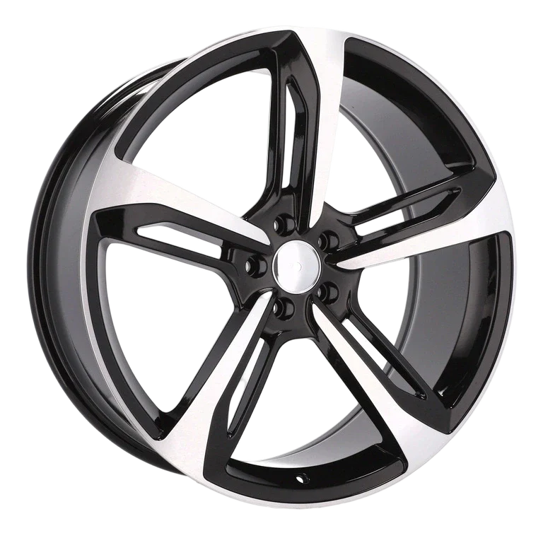 Alu kola pro Audi A513 9x22 5x112 ET30 66.6 Black Polished & Powder Coating | Wheelsup.cz