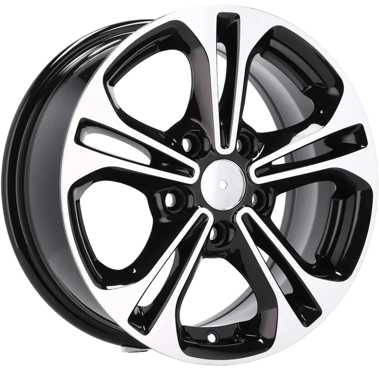 Alu kola pro Hyundai A5208 6.5x15 5x114.3 ET45 67.1 Black Polished | Wheelsup.cz