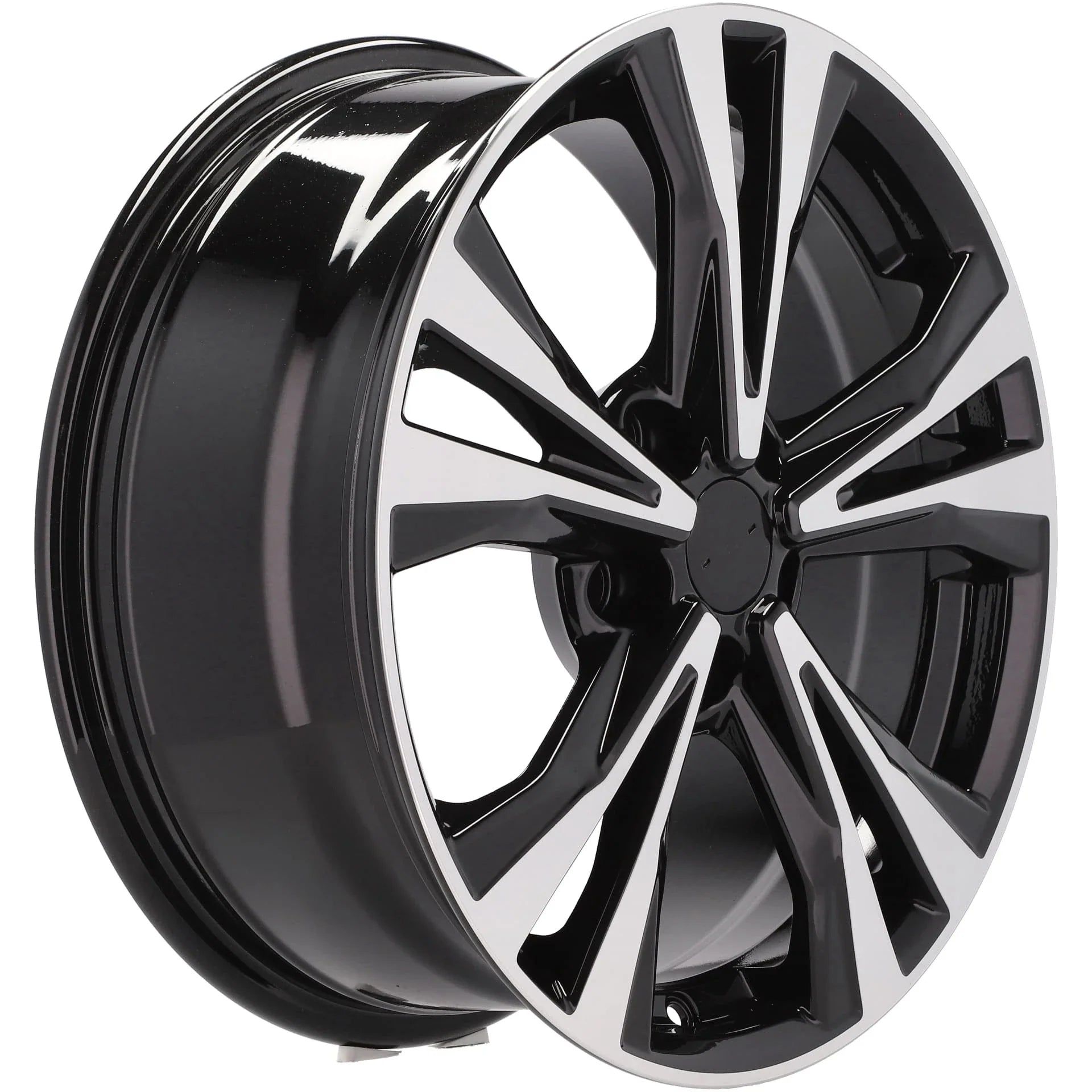 Alu kola pro Nissan A5832 7x18 5x114.3 ET40 66.1 Black Polished | Wheelsup.cz
