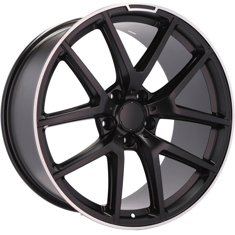 Alu kola pro Mercedes A8221 10x20 5x130 ET35 84.1 Black & Polished Lip