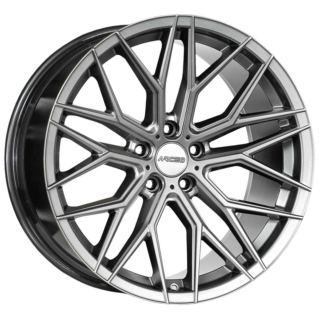 Alu kola Arceo VALENCIA 9.5x19 5x108 ET37 Silver Diamond