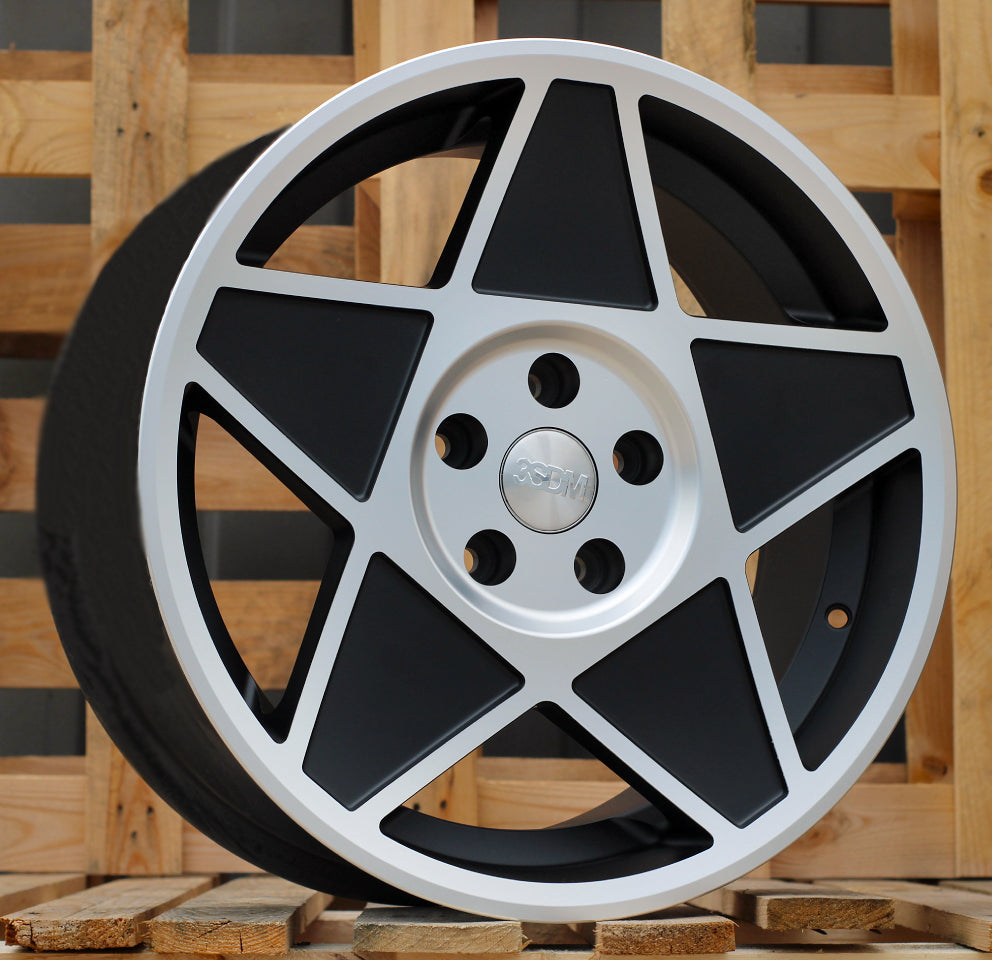 Alu kola Racing Line B1015 8x18 5x114.3 ET40 Black Polished-Alu kola-WheelsUp