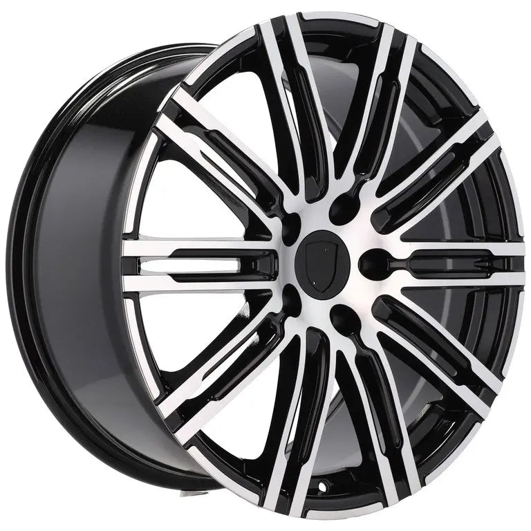 Alu kola pro Porsche B1026 10x22 5x130 ET50 71.6 Black Polished | Wheelsup.cz