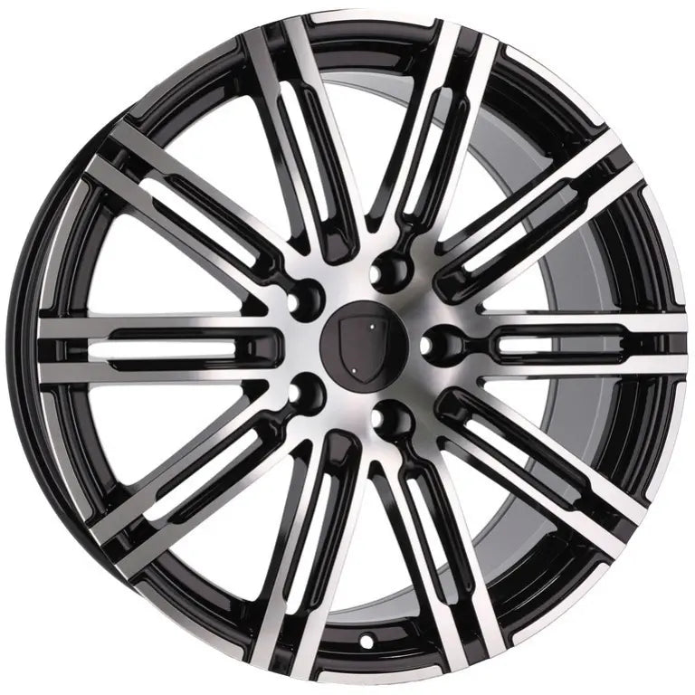 Alu kola pro Porsche B1026 10x22 5x130 ET50 71.6 Black Polished | Wheelsup.cz