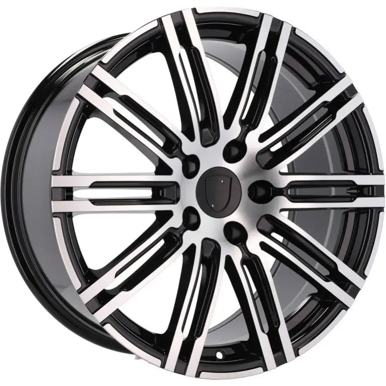 Alu kola pro Porsche B1026 10x22 5x130 ET50 71.6 Black Polished | Wheelsup.cz