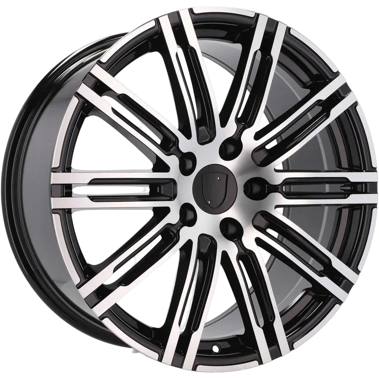 Alu kola pro Porsche B1026 10x22 5x130 ET50 71.6 Black Polished | Wheelsup.cz