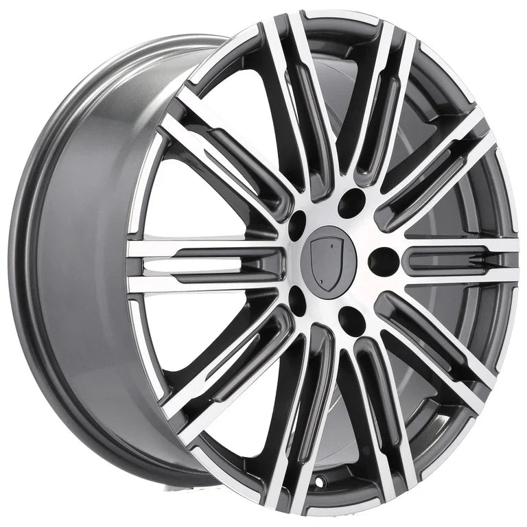 Alu kola pro Porsche B1026 10x21 5x130 ET50 71.6 Grey Polished