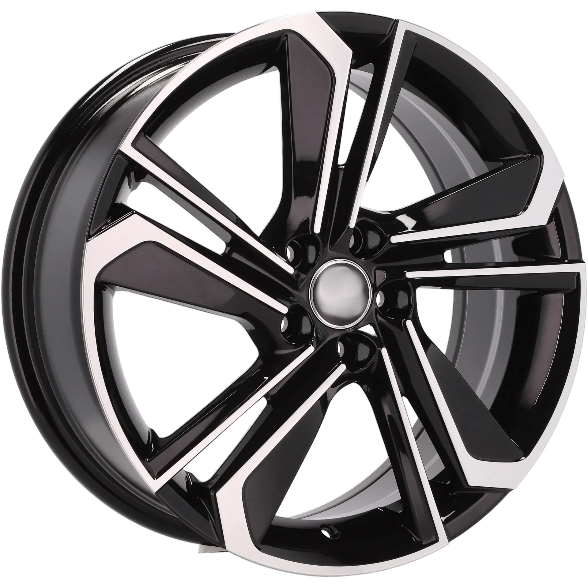 Alu kola pro Škoda B1113 7x17 5x100 ET51 57.1 Black Polished | Wheelsup.cz