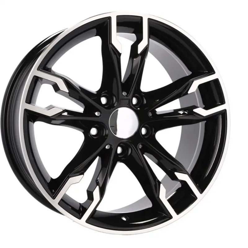 Alu kola pro BMW B1257 8x18 5x112 ET27 66.6 Black Polished | Wheelsup.cz