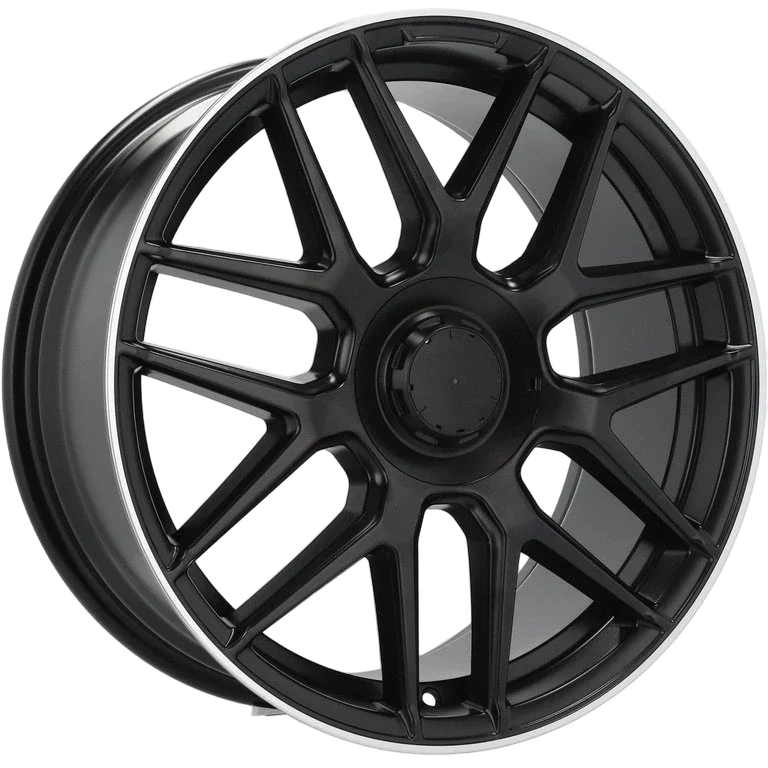 Alu kola pro Mercedes B1258 9.5x19 5x112 ET43 66.6 Black Half Matt & Polished Lip | Wheelsup.cz