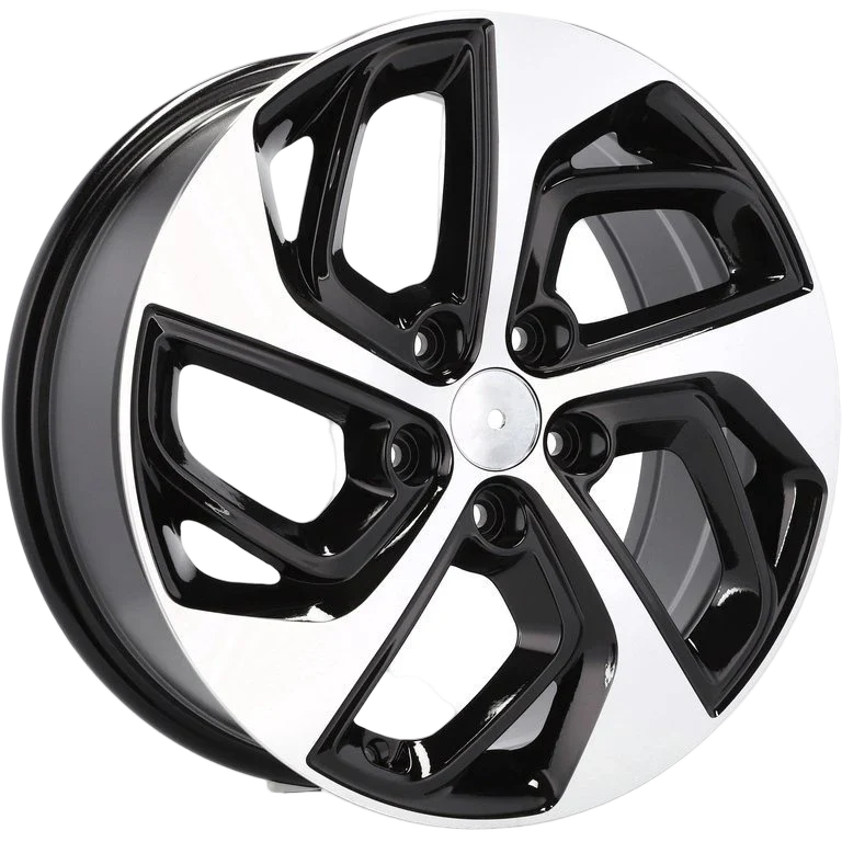 Alu kola pro Hyundai B1278 7x17 5x114.3 ET45 67.1 Black Polished | Wheelsup.cz