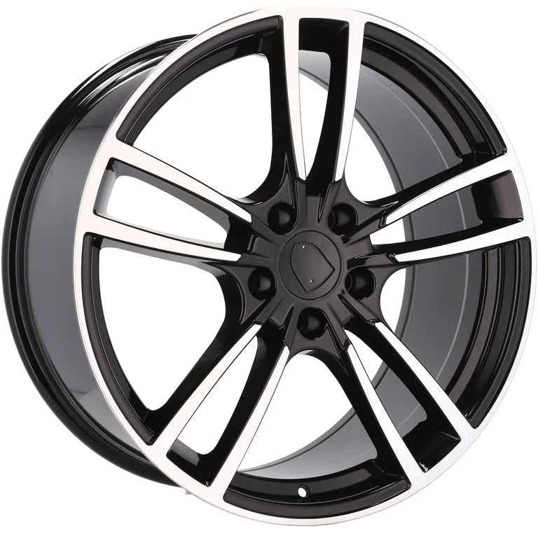Alu kola pro Porsche B1378 11.5x21 5x130 ET55 71.6 Black Polished | Wheelsup.cz
