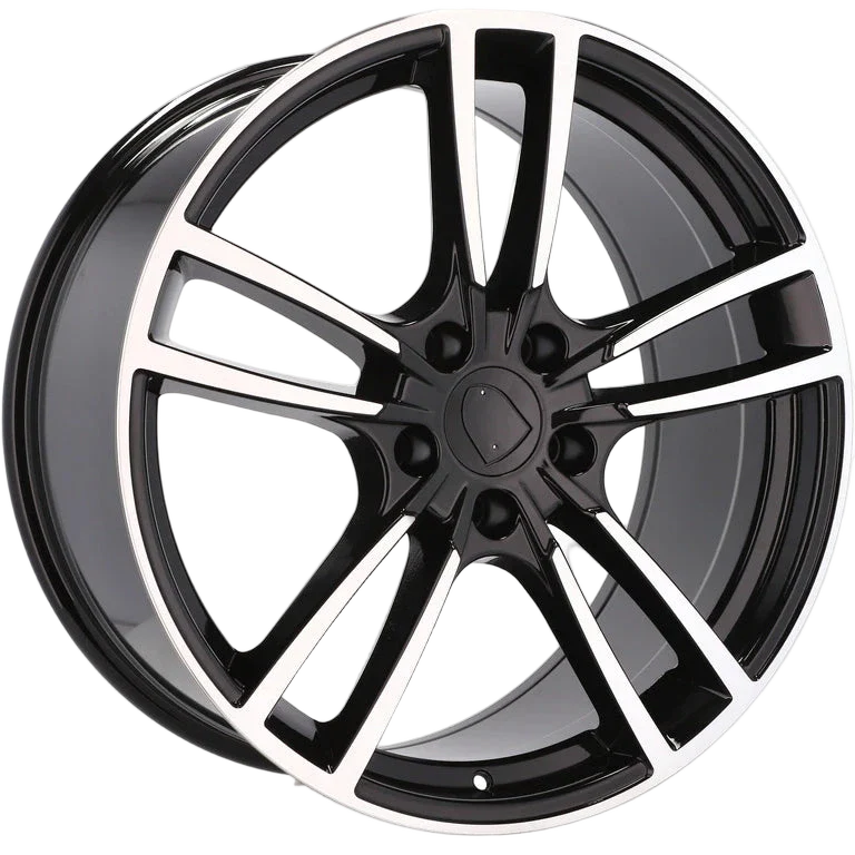 Alu kola pro Porsche B1378 11.5x21 5x130 ET55 71.6 Black Polished | Wheelsup.cz