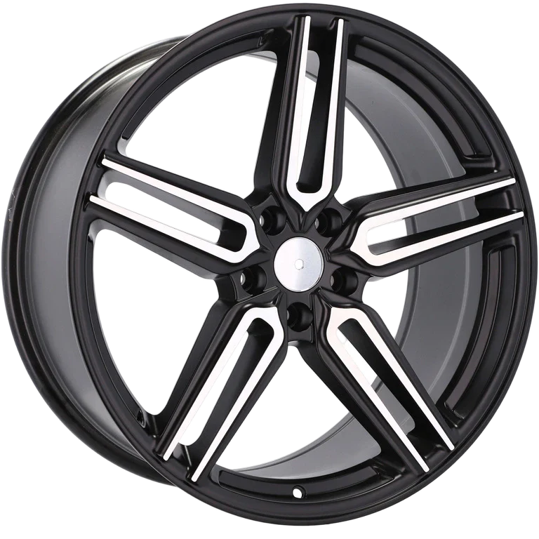 Alu kola HAXER B1382 10x20 5x112 ET38 66.6 Black Polished Half Matt | Wheelsup.cz