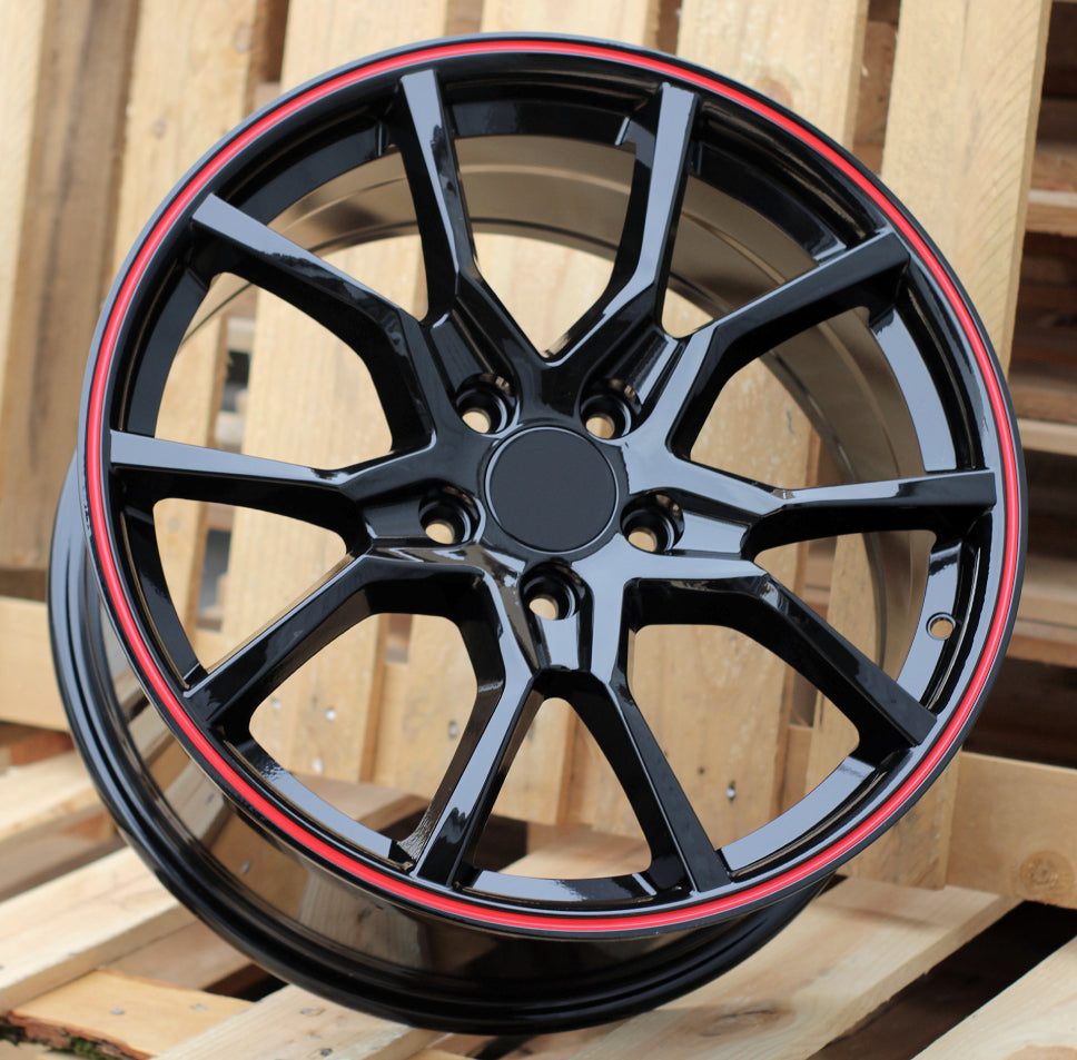 Alu kola Racing Line B1418 7.5x17 5x114.3 ET45 černá, Honda WheelsUp