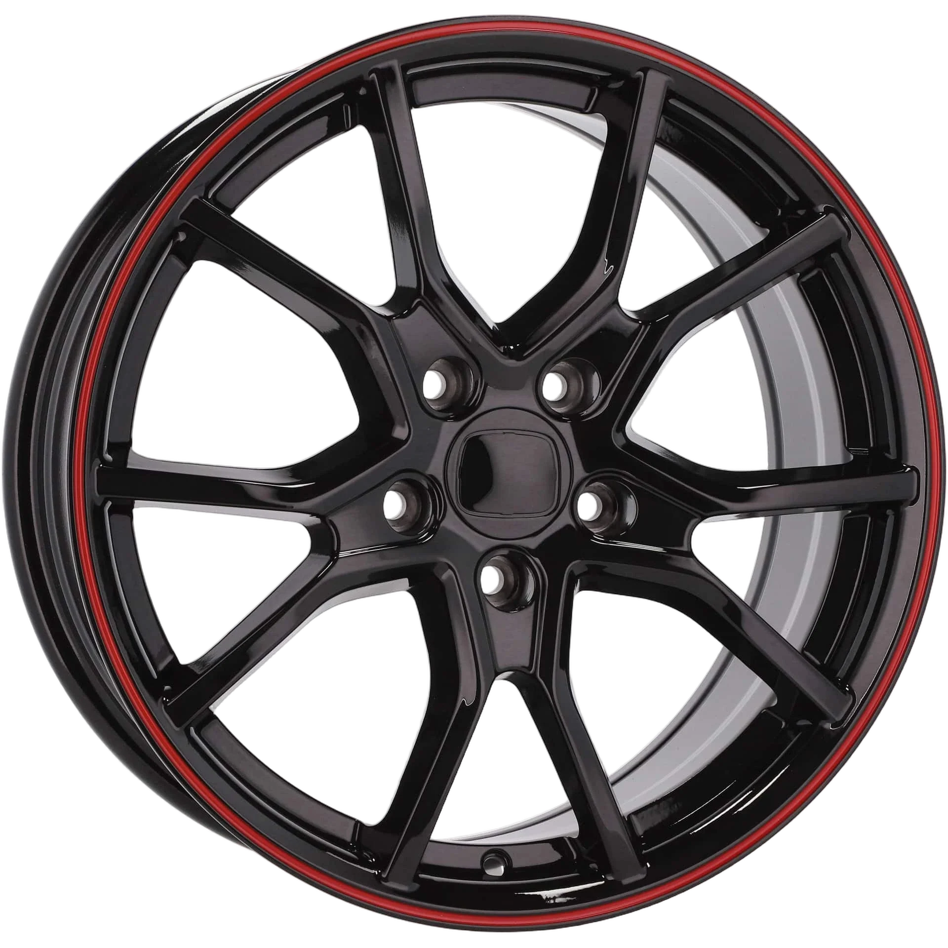 Alu kola pro Honda B1418 7.5x17 5x114.3 ET45 64.1 Black & Red Line | Wheelsup.cz