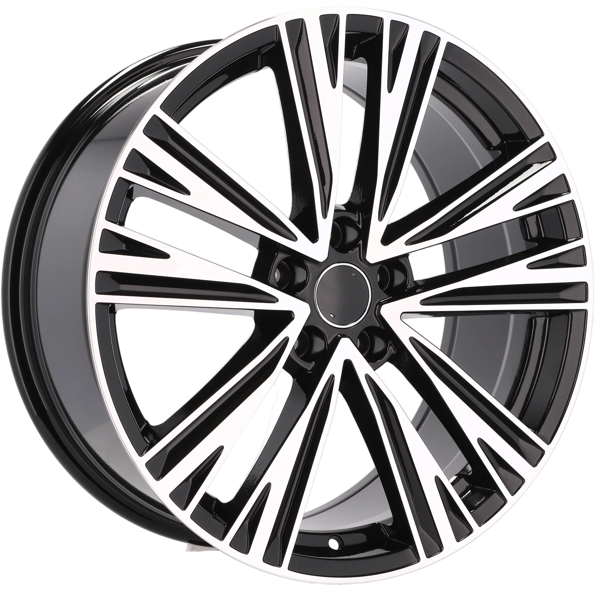 Alu kola pro Audi B1424 7x16 5x112 ET40 66.6 Black Polished | Wheelsup.cz