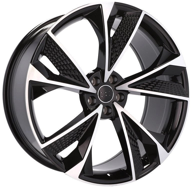 Alu kola pro Audi B1566 7x16 5x112 ET40 66.6 Black Polished | Wheelsup.cz