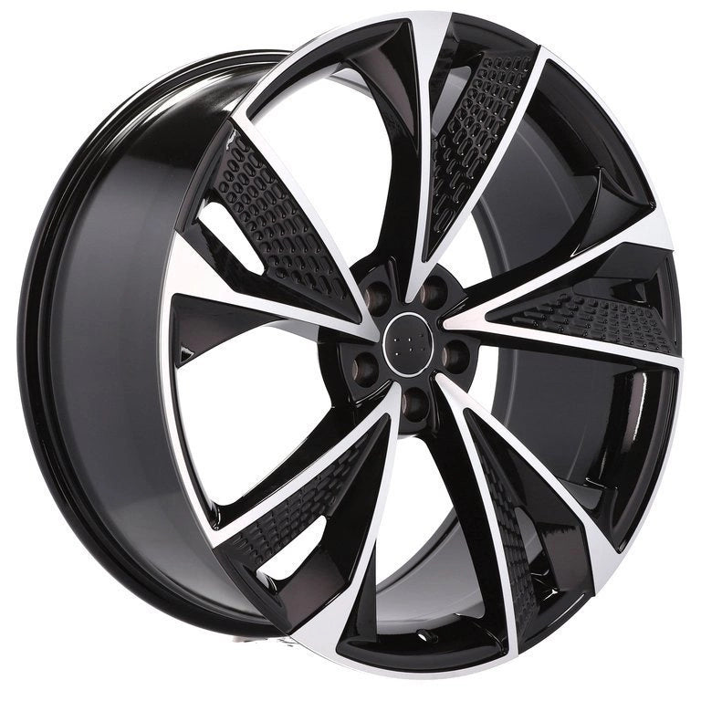 Alu kola pro Audi B1566 7x16 5x112 ET40 66.6 Black Polished | Wheelsup.cz