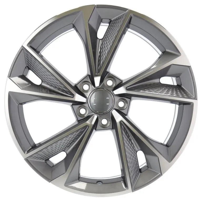 Alu kola pro Audi B1566 8x18 5x112 ET31 66.6 Grey Polished | Wheelsup.cz