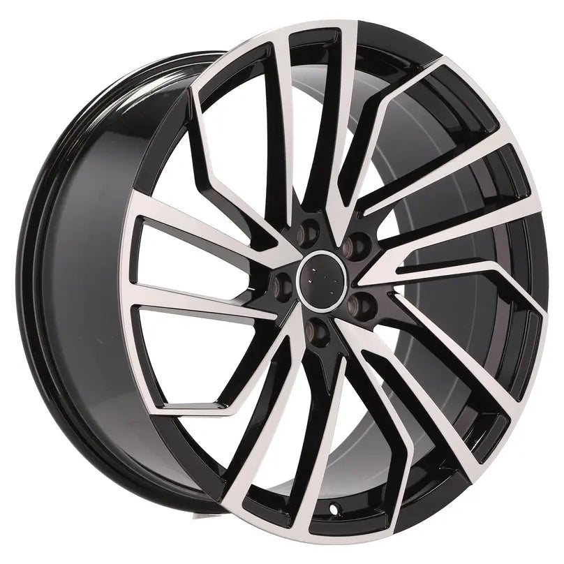 Alu kola pro Audi B1618 10x22 5x112 ET22 66.6 Black Polished