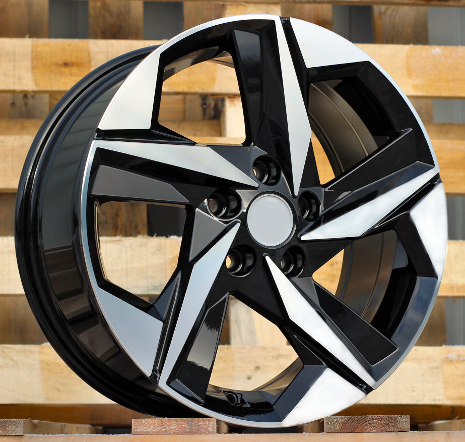 Alu kola Racing Line B1622 7.5x17 5x114.3 ET51 Black Polished Hyundai WheelsUp