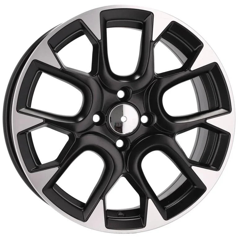 Alu kola pro Fiat B1675 6.5x16 4x98 ET35 58.1 Black Polished Half Matt | Wheelsup.cz