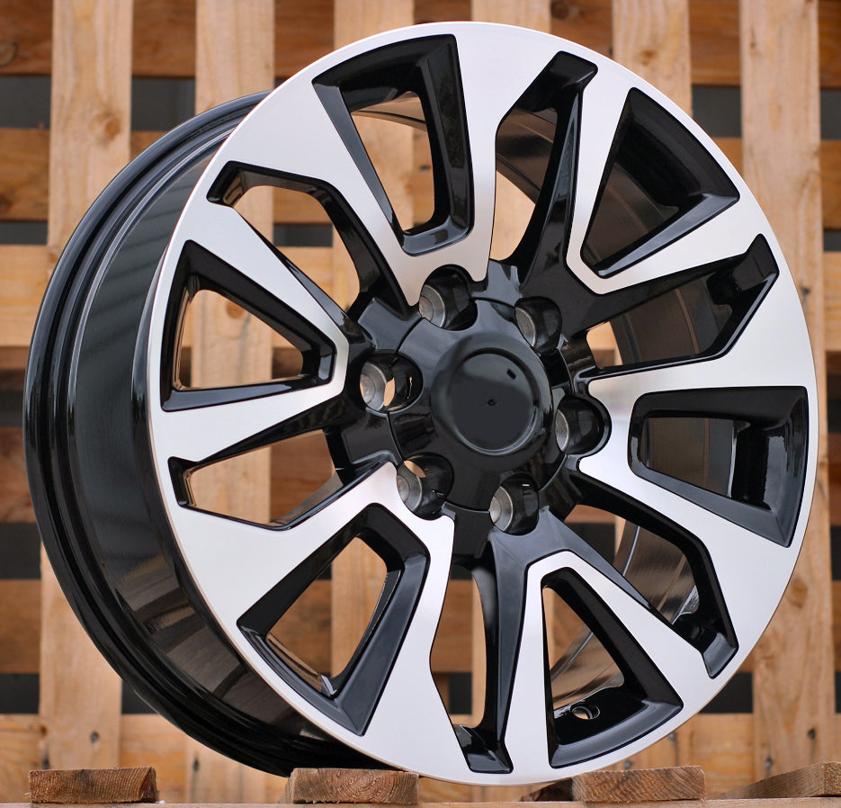 Alu kola Racing Line B1743 7.5x17 6x139.7 ET25 Black Polished Toyota