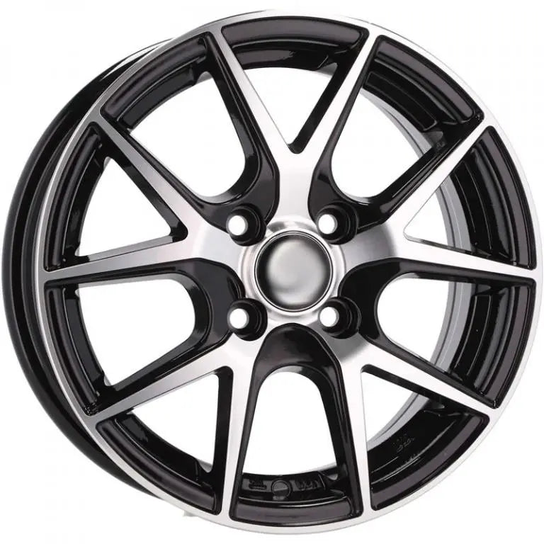 Alu kola Racing Line B1795 5.5x14 4x100 ET43 60.1 Black Polished | Wheelsup.cz