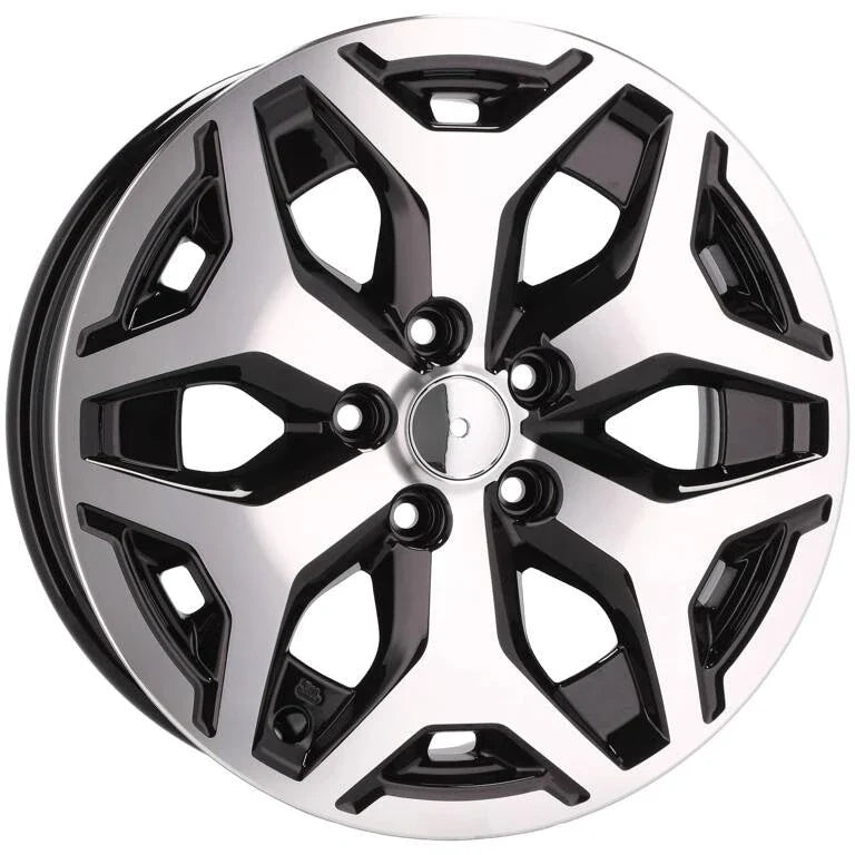 Alu kola pro Subaru B2042 7x17 5x114.3 ET48 56.1 Black Polished | Wheelsup.cz