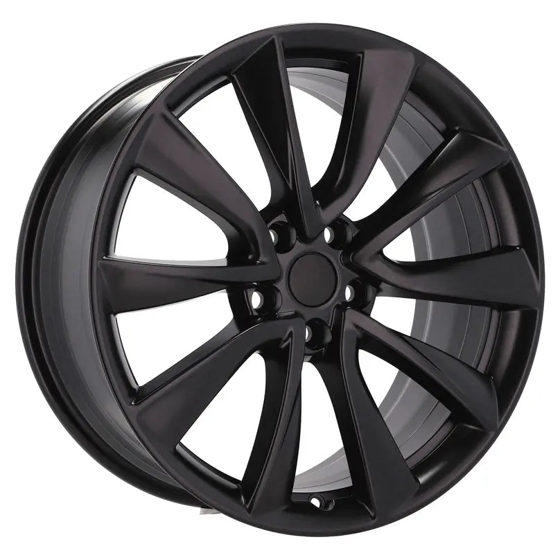 Alu kola pro Tesla B2046 8.5x19 5x114.3 ET40 64.1 Black Half Matt | Wheelsup.cz