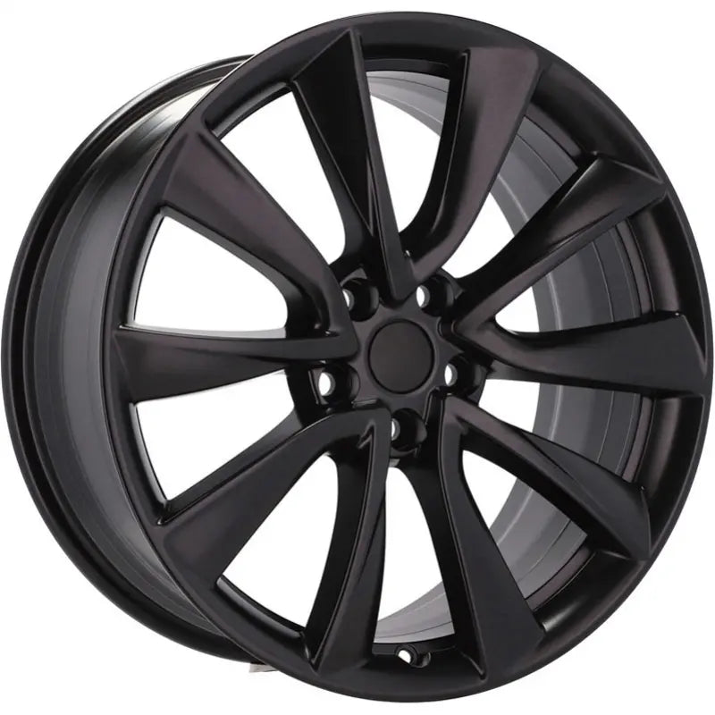 Alu kola pro Tesla B2046 8.5x19 5x114.3 ET40 64.1 Black Half Matt | Wheelsup.cz