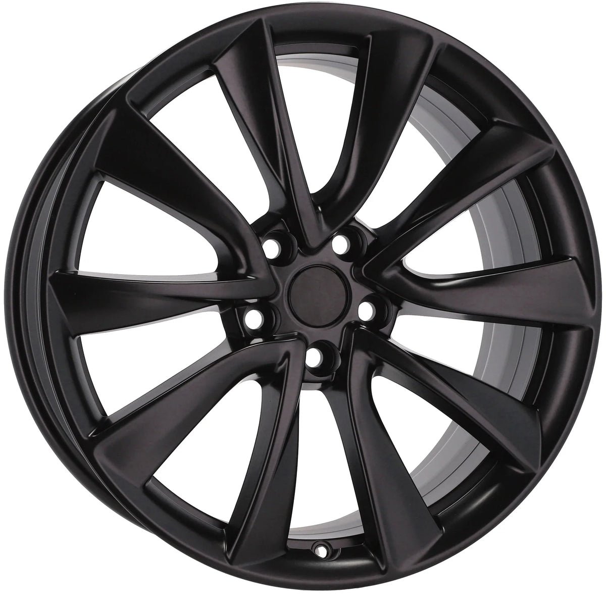 Alu kola pro Tesla B2046 8.5x18 5x114.3 ET35 64.1 Black Half Matt | Wheelsup.cz
