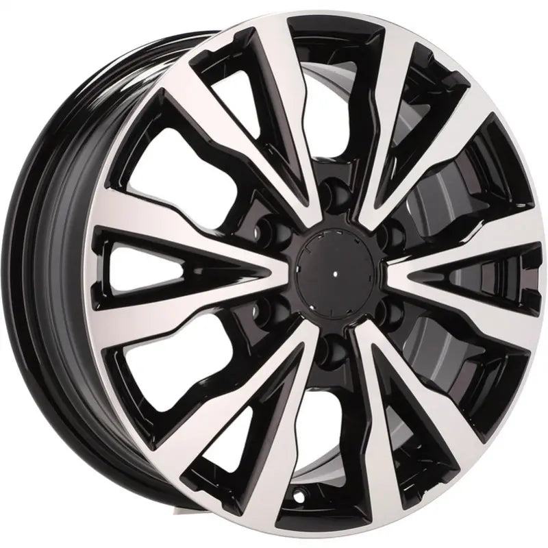 Alu kola pro Volkswagen B3025 6.5x16 6x120 ET50 74.1 Black Polished | Wheelsup.cz