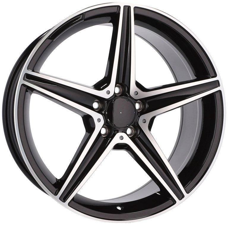 Alu kola pro Mercedes B5052 8x19 5x112 ET43 66.6 Black Polished | Wheelsup.cz