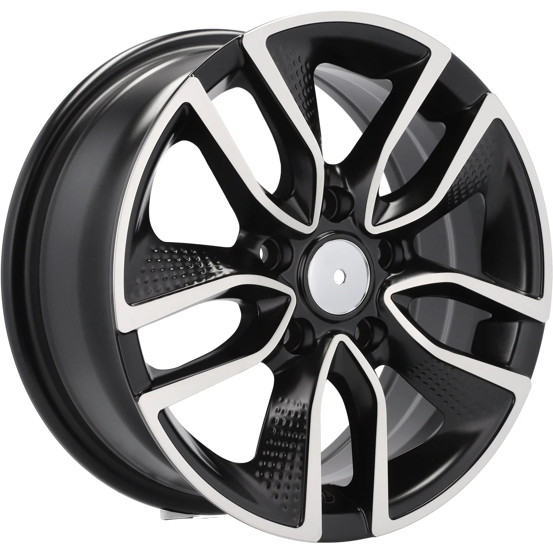 Alu kola Racing Line B5087 6.5x15 5x108 ET45 67.1 Black Polished Half Matt | Wheelsup.cz