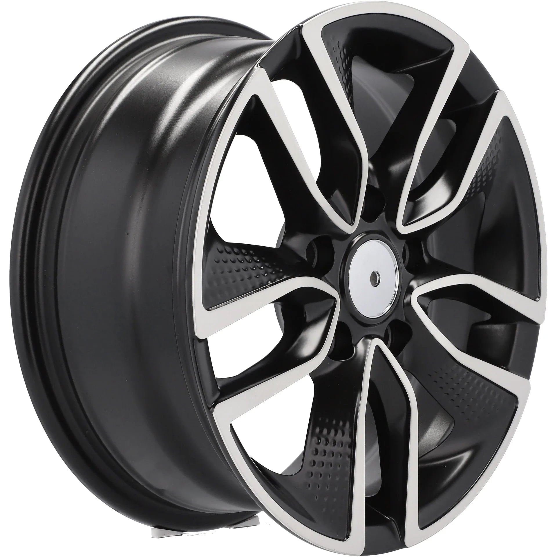 Alu kola Racing Line B5087 6.5x15 5x108 ET45 67.1 Black Polished Half Matt | Wheelsup.cz