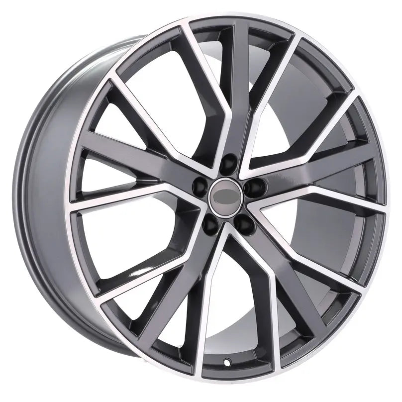 Alu kola pro Audi B5131 9.5x22 5x112 ET31 66.6 Grey Polished Half Matt | Wheelsup.cz