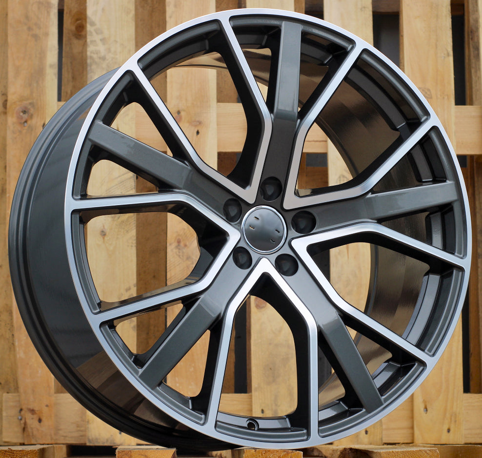 Alu kola Racing Line B5131 8.5x19 5x112 ET32 Grey Polished Audi WheelsUp