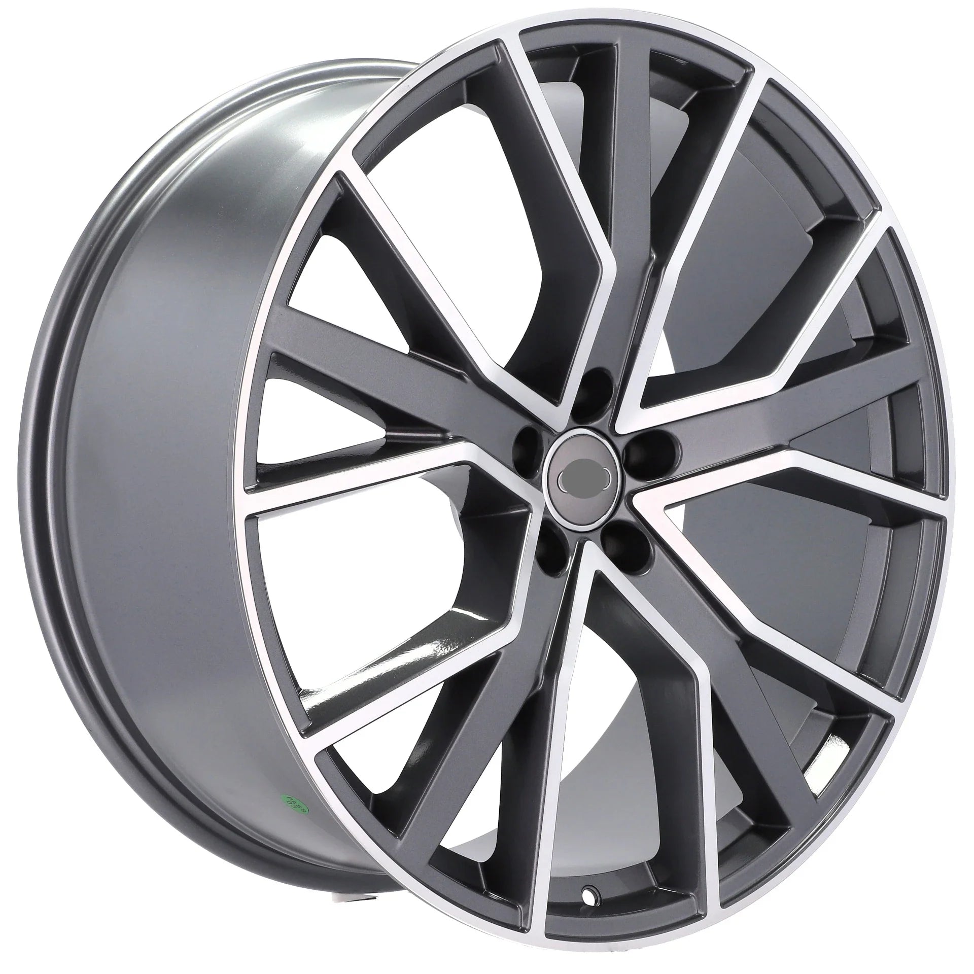 Alu kola pro Audi B5131 10x22 5x112 ET21 66.6 Grey Polished Half Matt | Wheelsup.cz