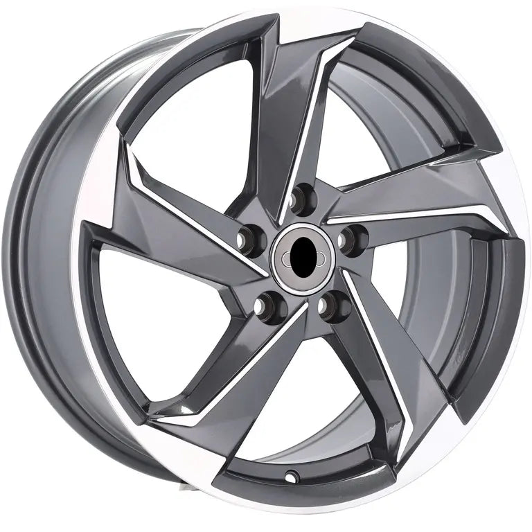 Alu kola pro Audi B5185 7.5x17 5x112 ET40 66.6 Grey Polished | Wheelsup.cz