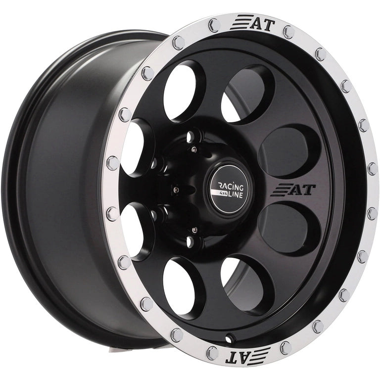 Alu kola pro Offroad B5187 8.5x16 6x139.7 ET-15 110.1 Black Half Matt & Polished Lip