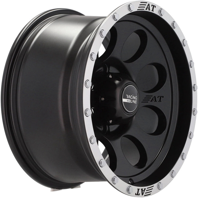 Alu kola pro Offroad B5187 8.5x16 6x139.7 ET-15 110.1 Black Half Matt & Polished Lip | Wheelsup.cz