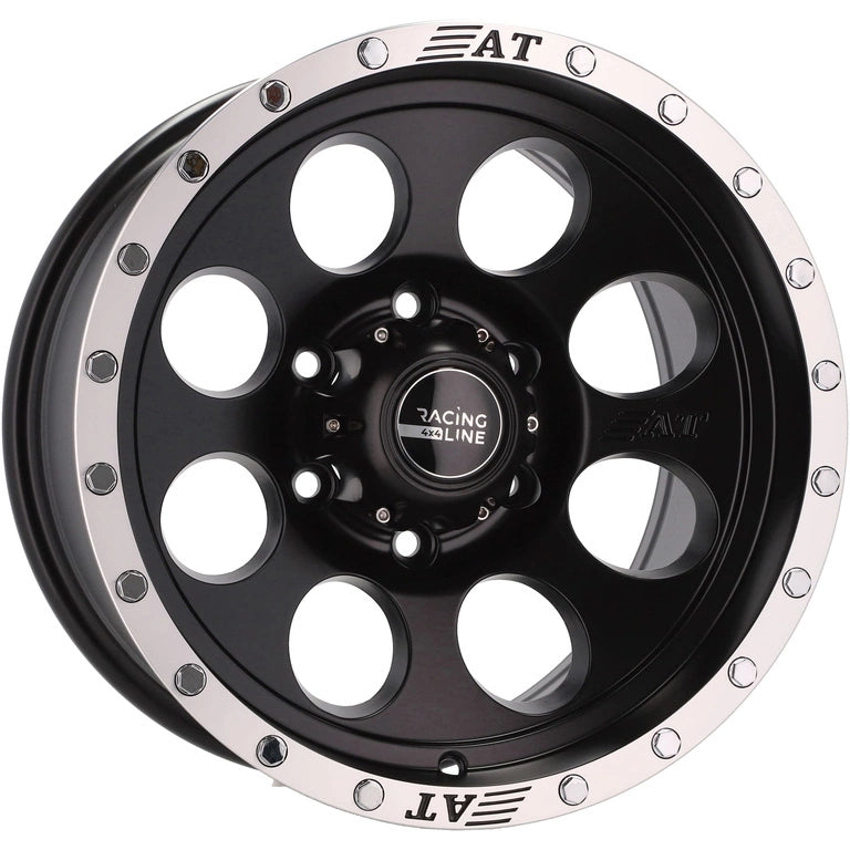 Alu kola pro Offroad B5187 8.5x16 6x139.7 ET-15 110.1 Black Half Matt & Polished Lip | Wheelsup.cz