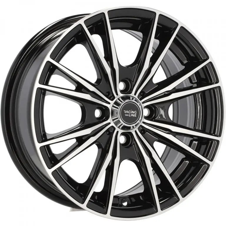 Alu kola Racing Line B5199 6x14 4x100 ET38 60.1 Black Polished | Wheelsup.cz