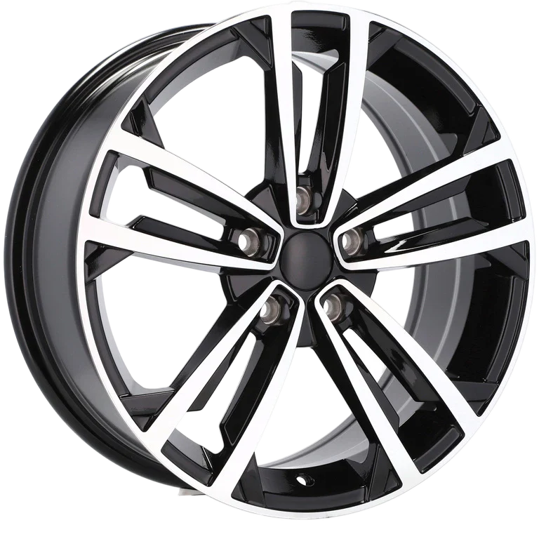 Alu kola pro Volkswagen B5287 7.5x17 5x112 ET45 57.1 Black Polished | Wheelsup.cz