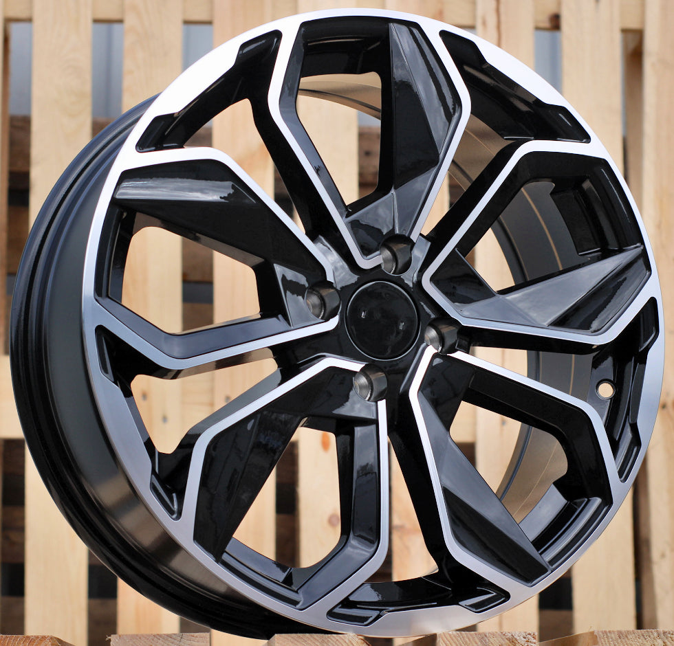 Alu kola Racing Line B5296 6.5x16 4x100 ET37 Black Polished Renault
