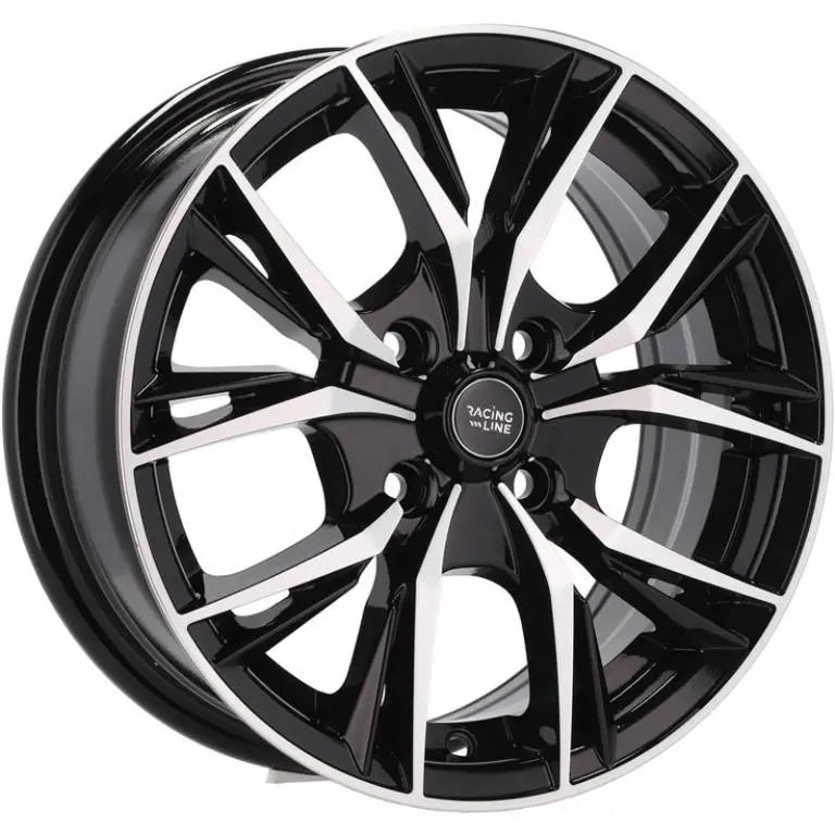 Alu kola Racing Line B5400 6x14 4x100 ET40 60.1 Black Polished | Wheelsup.cz