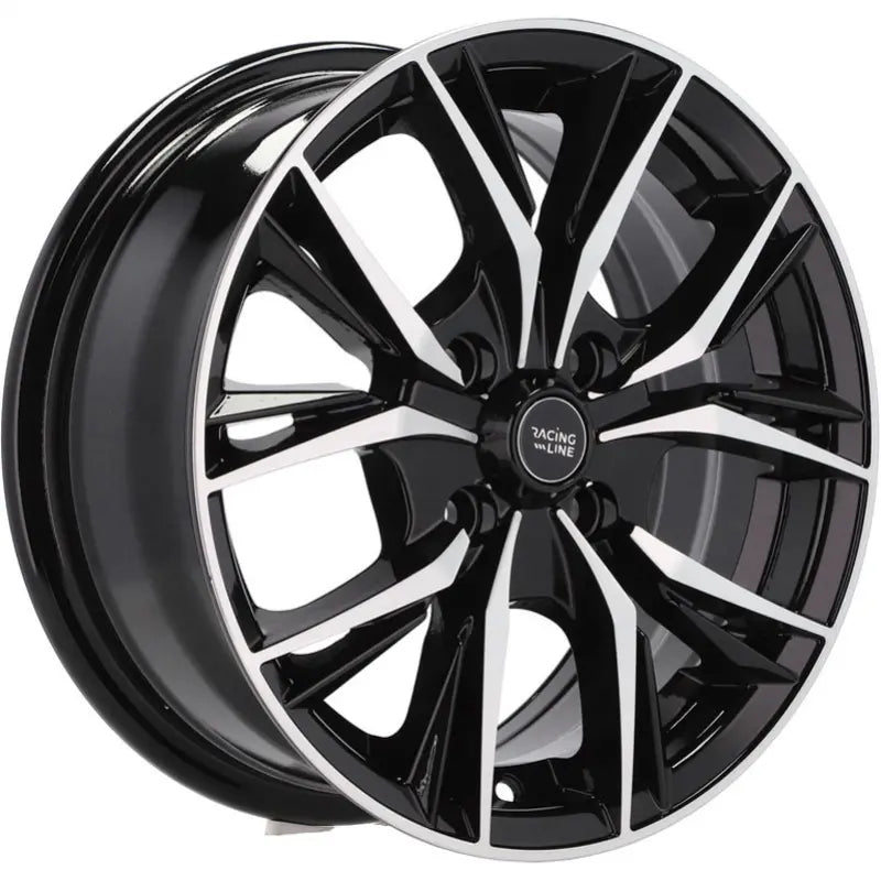 Alu kola Racing Line B5400 6x14 4x100 ET40 60.1 Black Polished | Wheelsup.cz