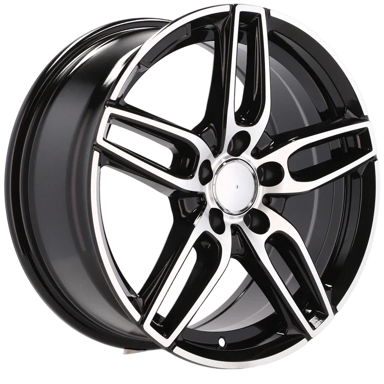 Alu kola pro Mercedes B5434 7.5x17 5x112 ET45 66.6 Black Polished | Wheelsup.cz